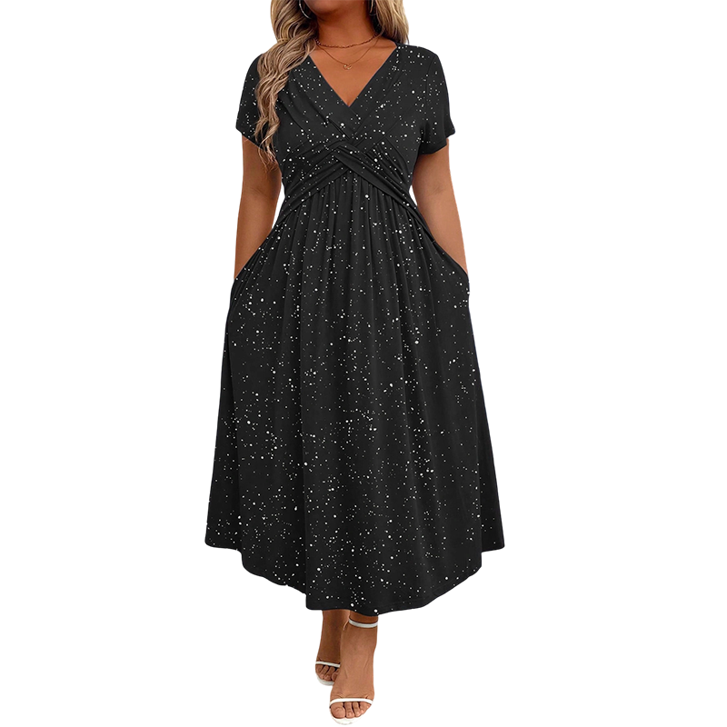 Sylinaa - Sparkling Dress With Twisted Feature
