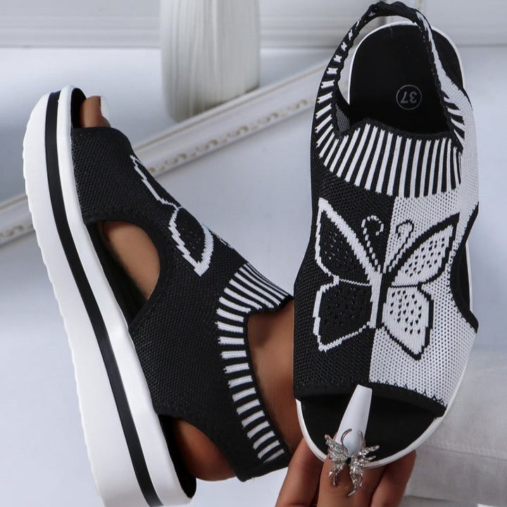 Lidijia - Open Toe Flat Sandals