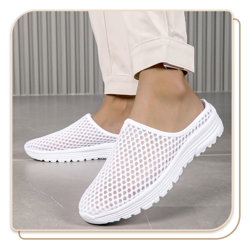 Nesrine - Breathable Mesh Mule Shoes