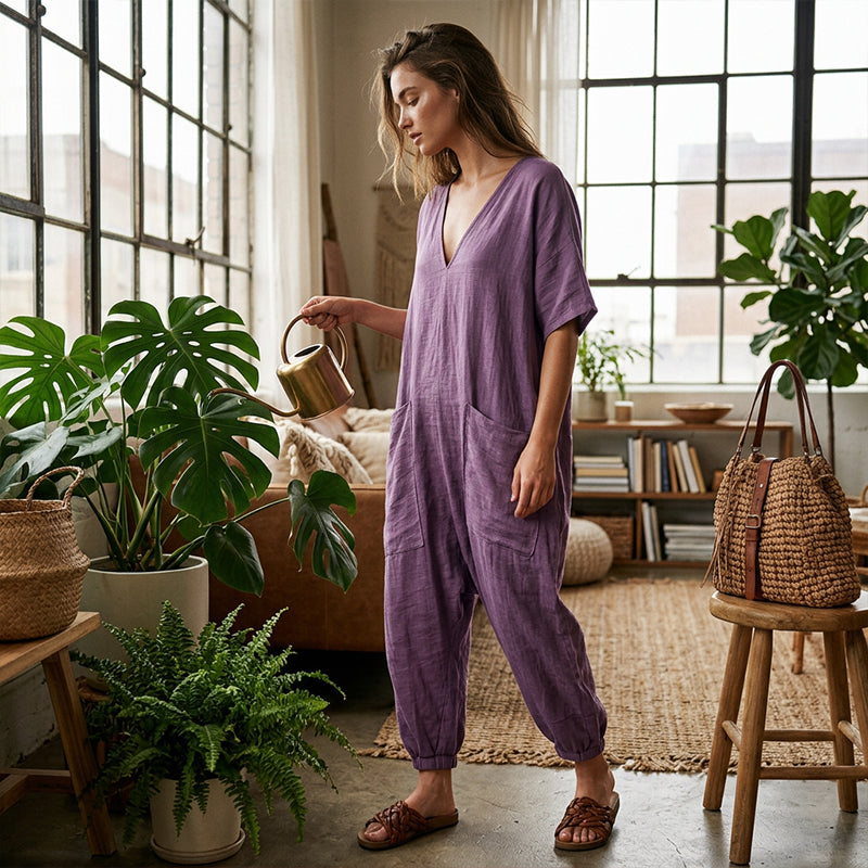 Maryem - Loose Fitting Summer Jumpsuit
