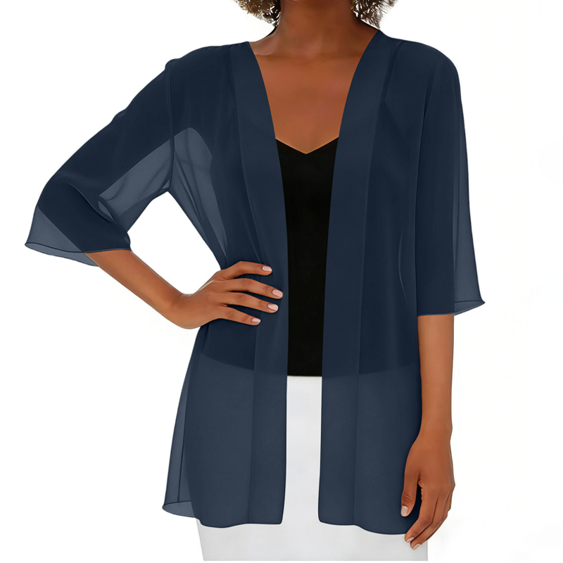 Paolaa - Lightweight Sheer Open Cardigan
