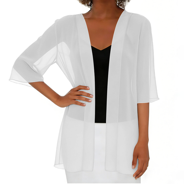 Paolaa - Lightweight Sheer Open Cardigan