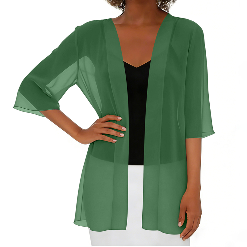 Paolaa - Lightweight Sheer Open Cardigan
