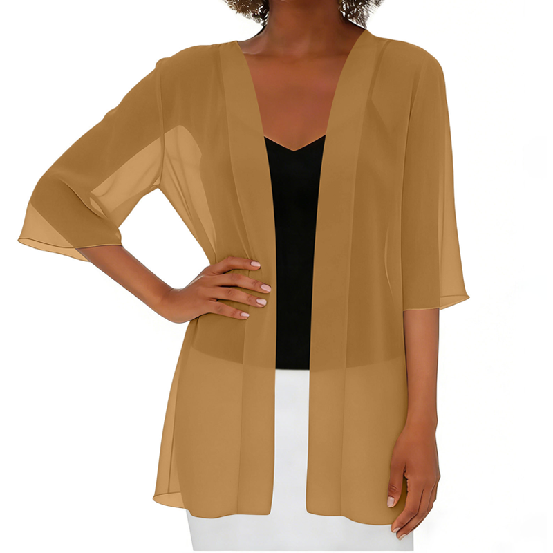 Paolaa - Lightweight Sheer Open Cardigan