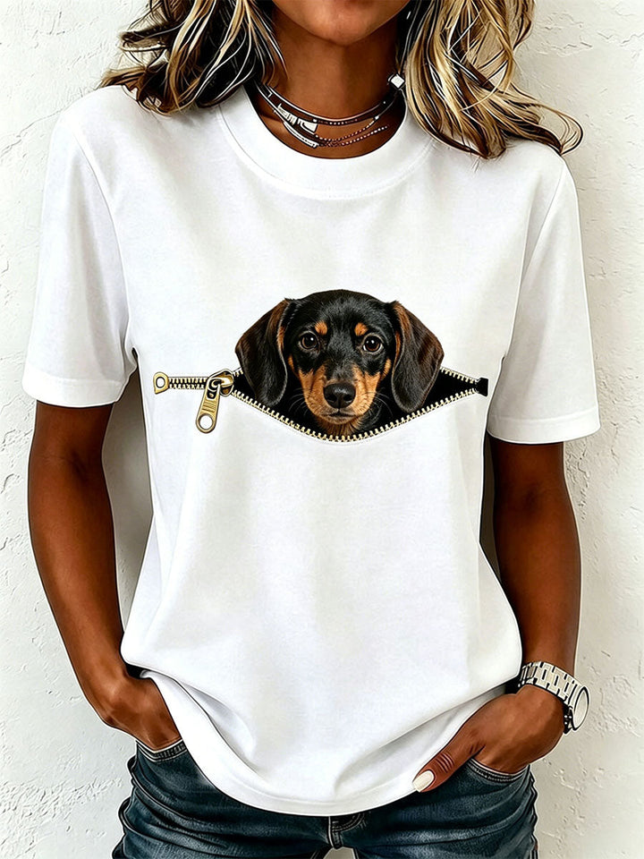 Earcy - Short Sleeve Dachshund T-shirt