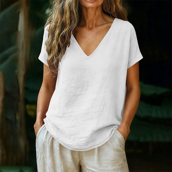 Norrah - V Neck T-Shirt