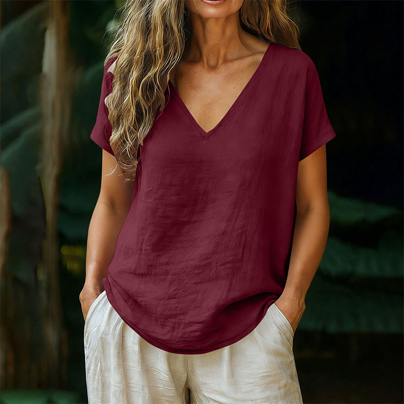 Norrah - V Neck T-Shirt