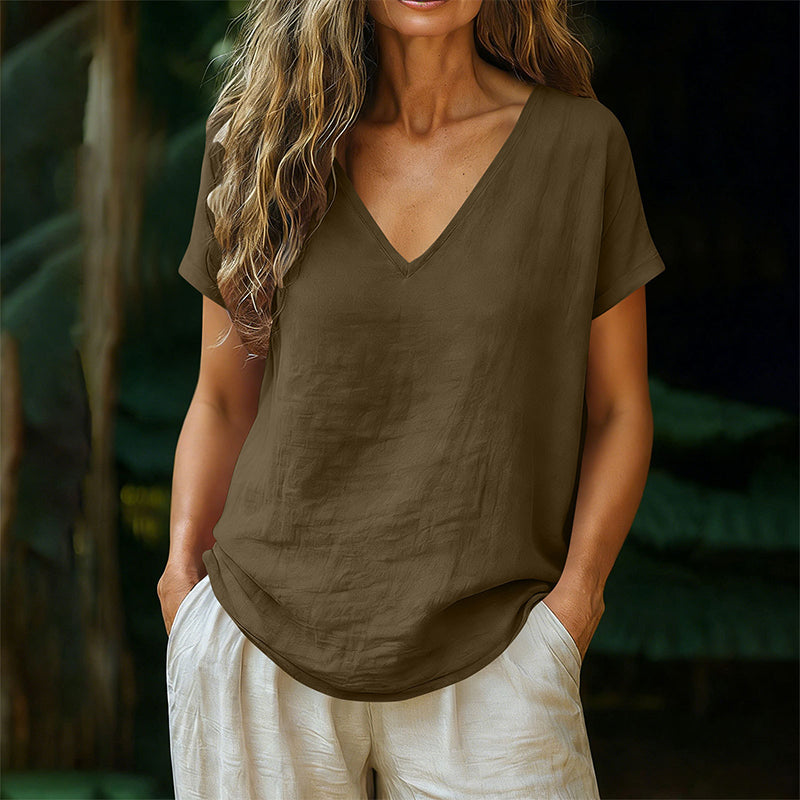 Norrah - V Neck T-Shirt