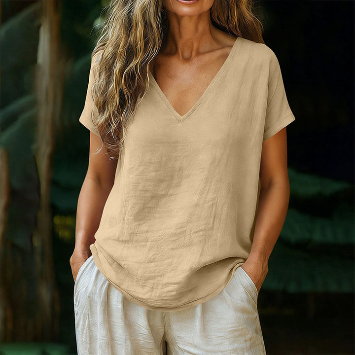 Norrah - V Neck T-Shirt