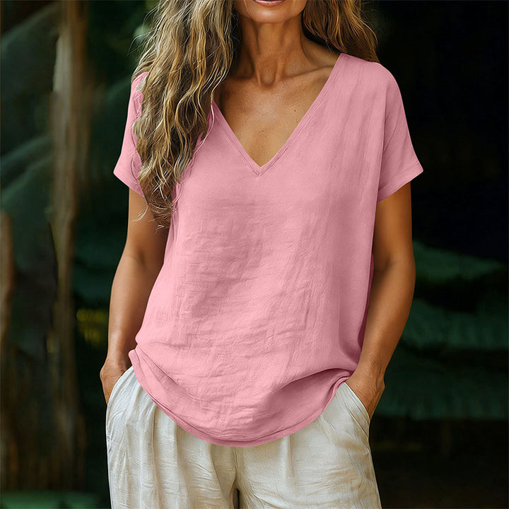 Norrah - V Neck T-Shirt