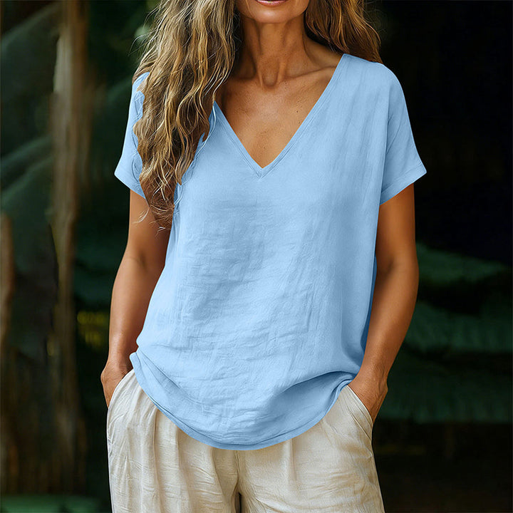 Norrah - V Neck T-Shirt