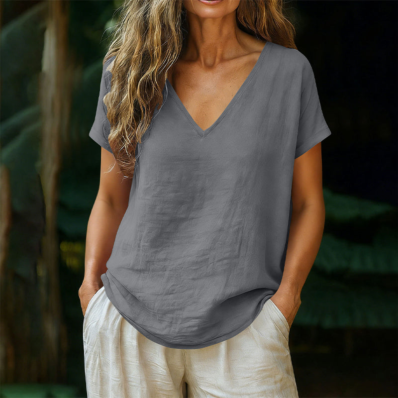 Norrah - V Neck T-Shirt