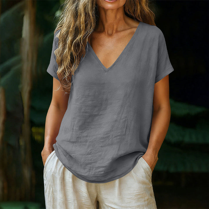 Norrah - V Neck T-Shirt