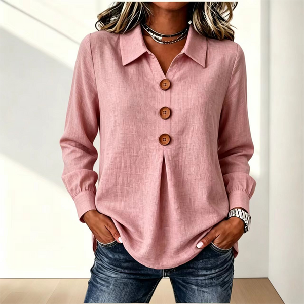 Moriah - Elegant Long Sleeve Blouse