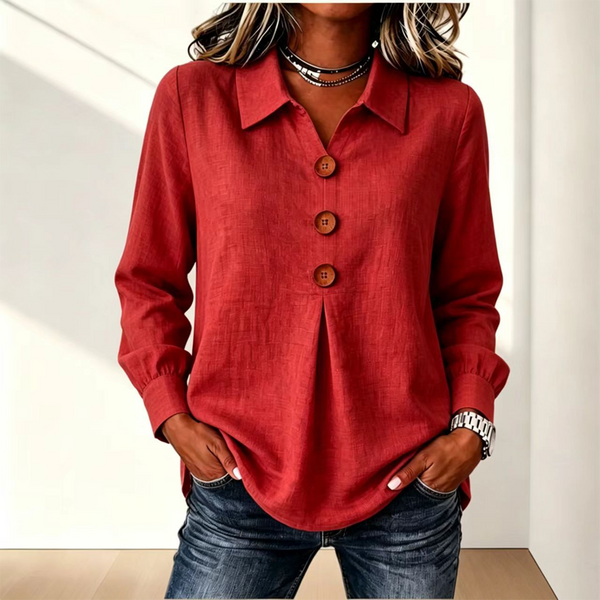 Moriah - Elegant Long Sleeve Blouse