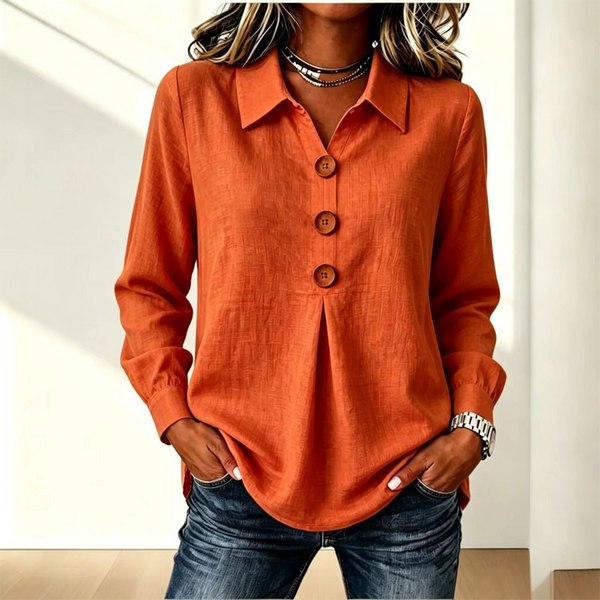 Moriah - Elegant Long Sleeve Blouse