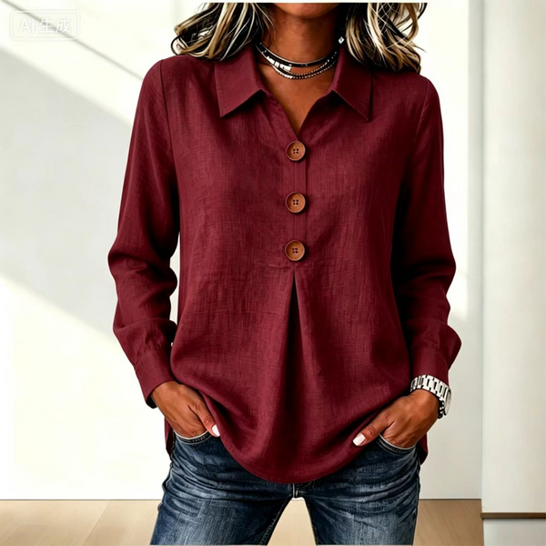 Moriah - Elegant Long Sleeve Blouse