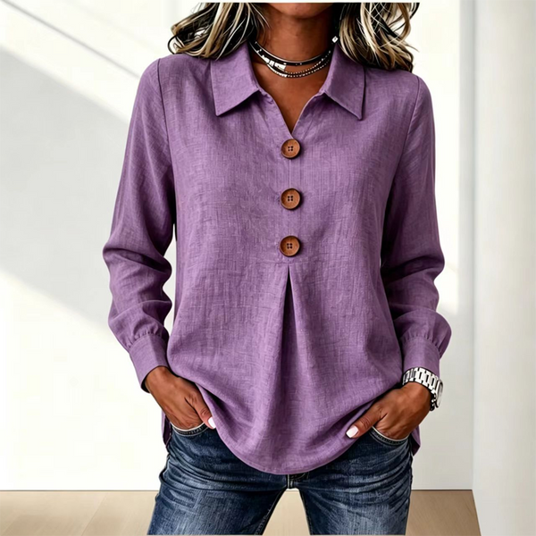 Moriah - Elegant Long Sleeve Blouse