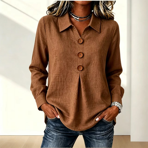 Moriah - Elegant Long Sleeve Blouse