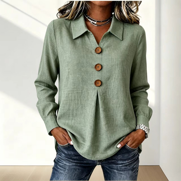 Moriah - Elegant Long Sleeve Blouse