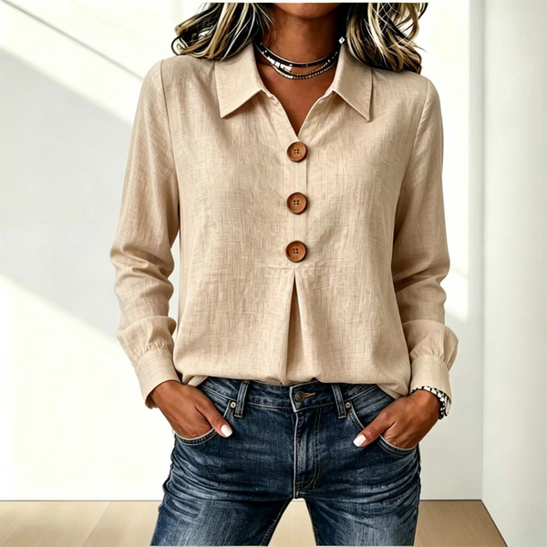 Moriah - Elegant Long Sleeve Blouse