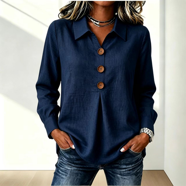 Moriah - Elegant Long Sleeve Blouse
