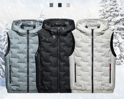 Yvora - Soft Hooded Vest With Zipper