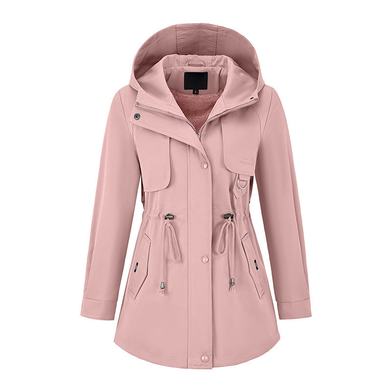 Opheiletta - Windproof Hooded Zipper Jacket