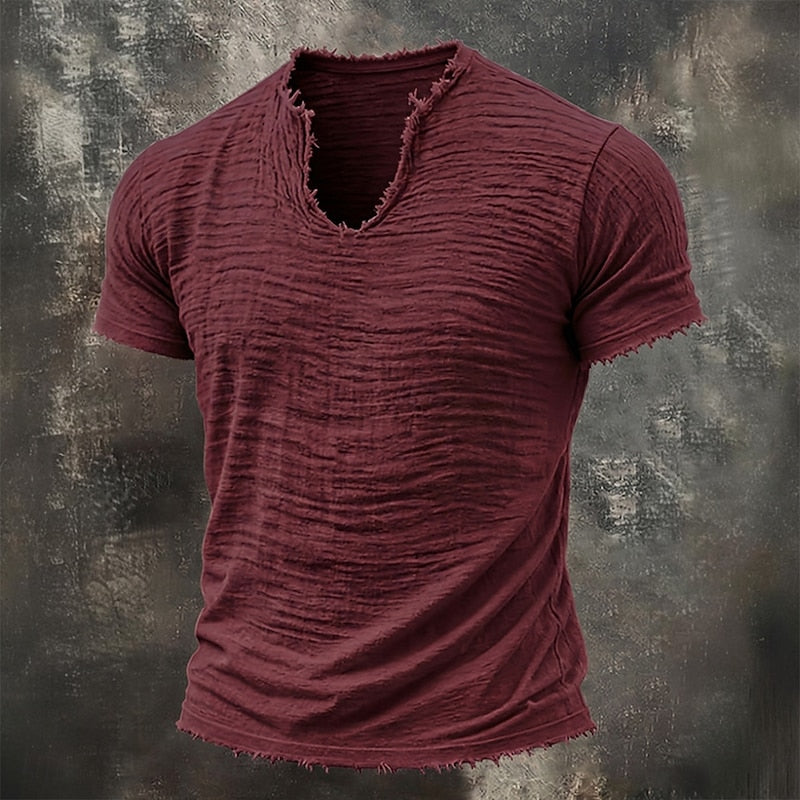 Pavel - Vintage V-neck T-shirt