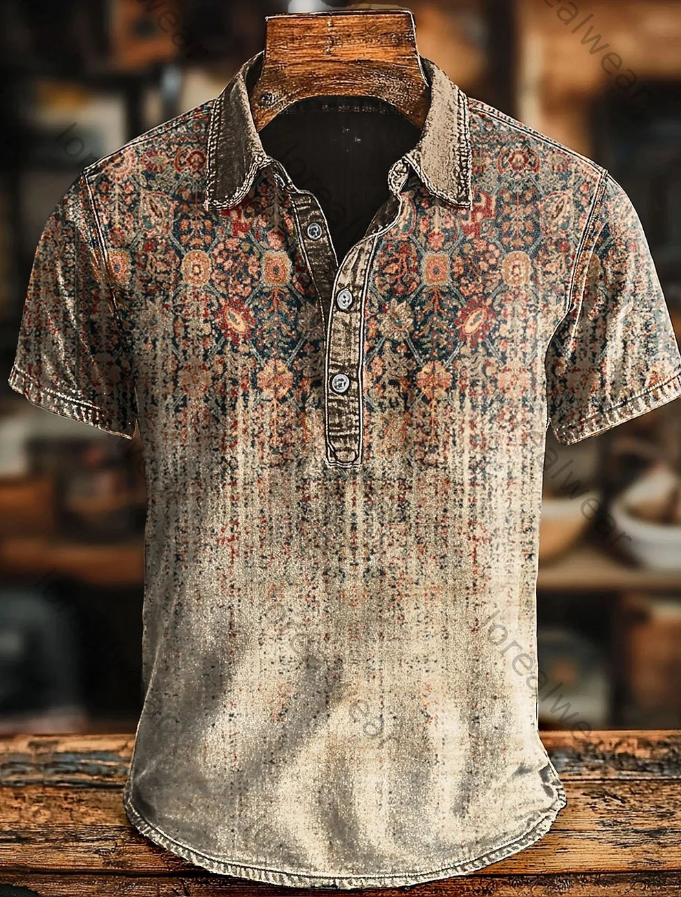 Vishal - Retro Polo Shirt With Gradient
