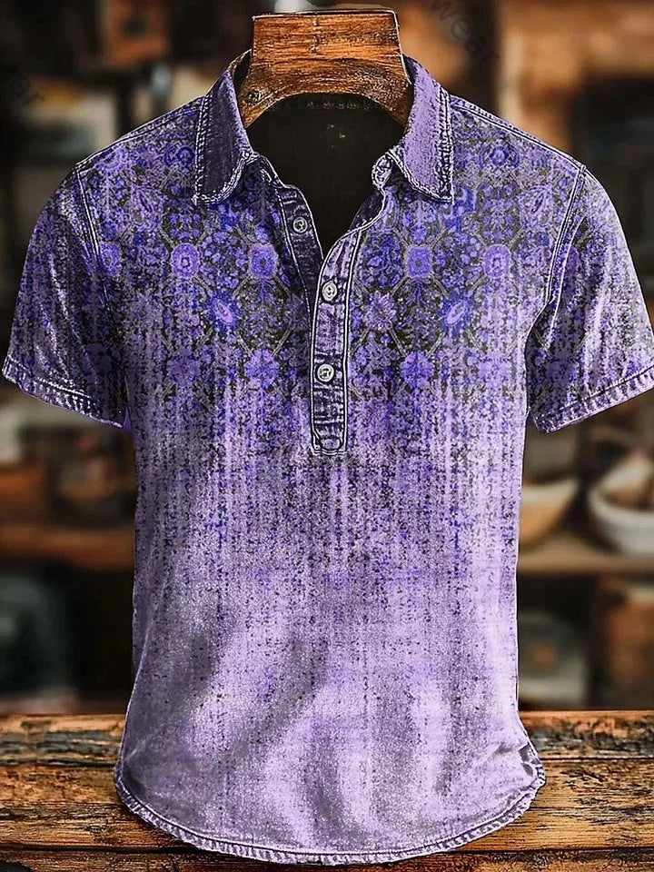 Vishal - Retro Polo Shirt With Gradient