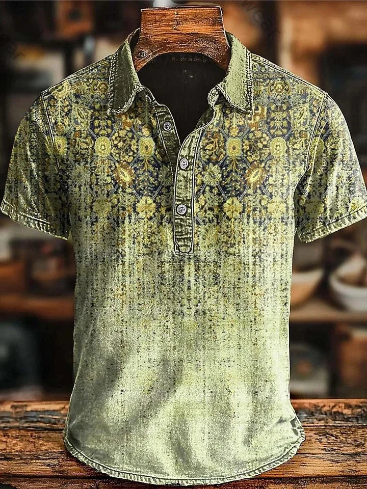 Vishal - Retro Polo Shirt With Gradient