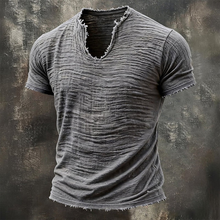 Pavel - Vintage V-neck T-shirt
